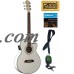 Oscar Schmidt Acoustic/Electric, White, OG10CEWH Bundle, OG10CEWH COMP   